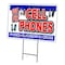 Signmission We Fix Cell Phones Yard Sign & Stake outdoor plastic coroplast window, C-1216 We Fix Cell Phones C-1216 We Fix Cell Phones - alternate 1